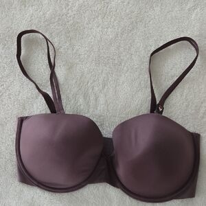 Victorias Secret Multi War Purple Strapless Bra 36DD